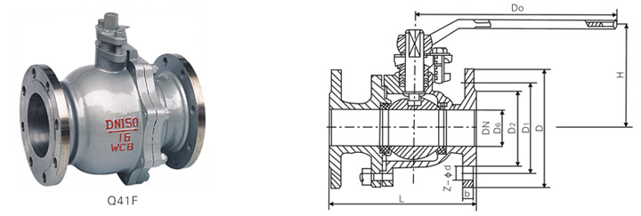 Q41F球阀结构图